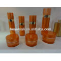 round acrylic cosmetic bottle